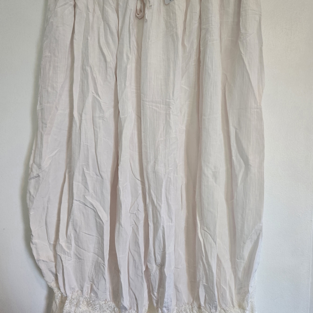 Free People Intimately Forever Young   White Alyssum Lace Trim Pants RET $98 New - Picture 5 of 10